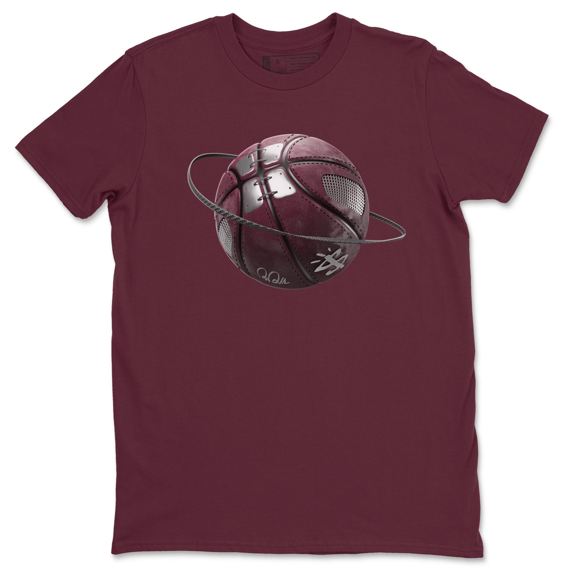 Air Jordan 5 Burgundy Sneaker Match Tees Basketball Planet Sneaker Tees AJ5 Burgundy Sneaker Release Tees Unisex Shirts Maroon 2