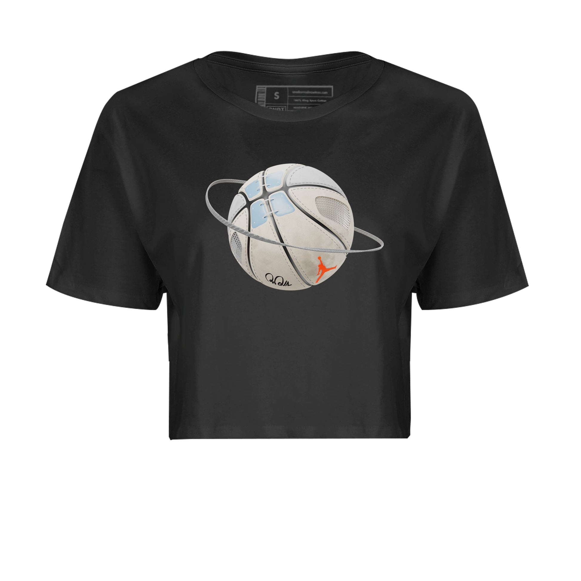 Air Jordan 5 Craft Sneaker Match Tees Basketball Planet Sneaker Tees AJ5 SE Craft Sneaker Release Tees Women's Shirts Black 2