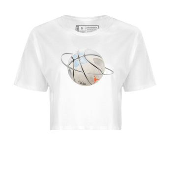 Air Jordan 5 Craft Sneaker Match Tees Basketball Planet Sneaker Tees AJ5 SE Craft Sneaker Release Tees Women's Shirts White 2