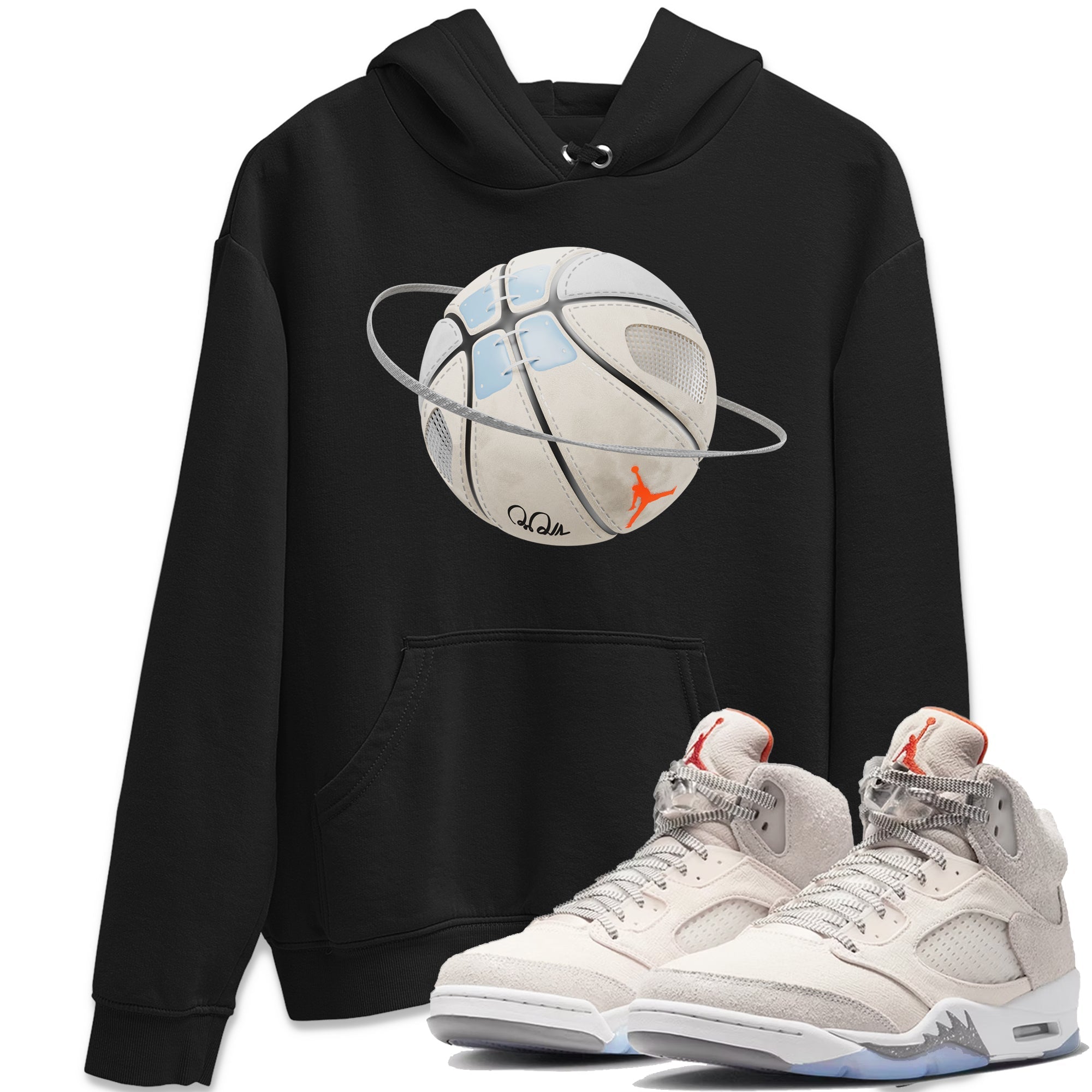 Air Jordan 5 Craft Sneaker Match Tees Basketball Planet Sneaker Tees AJ5 SE Craft Sneaker Release Tees Unisex Shirts Black 1