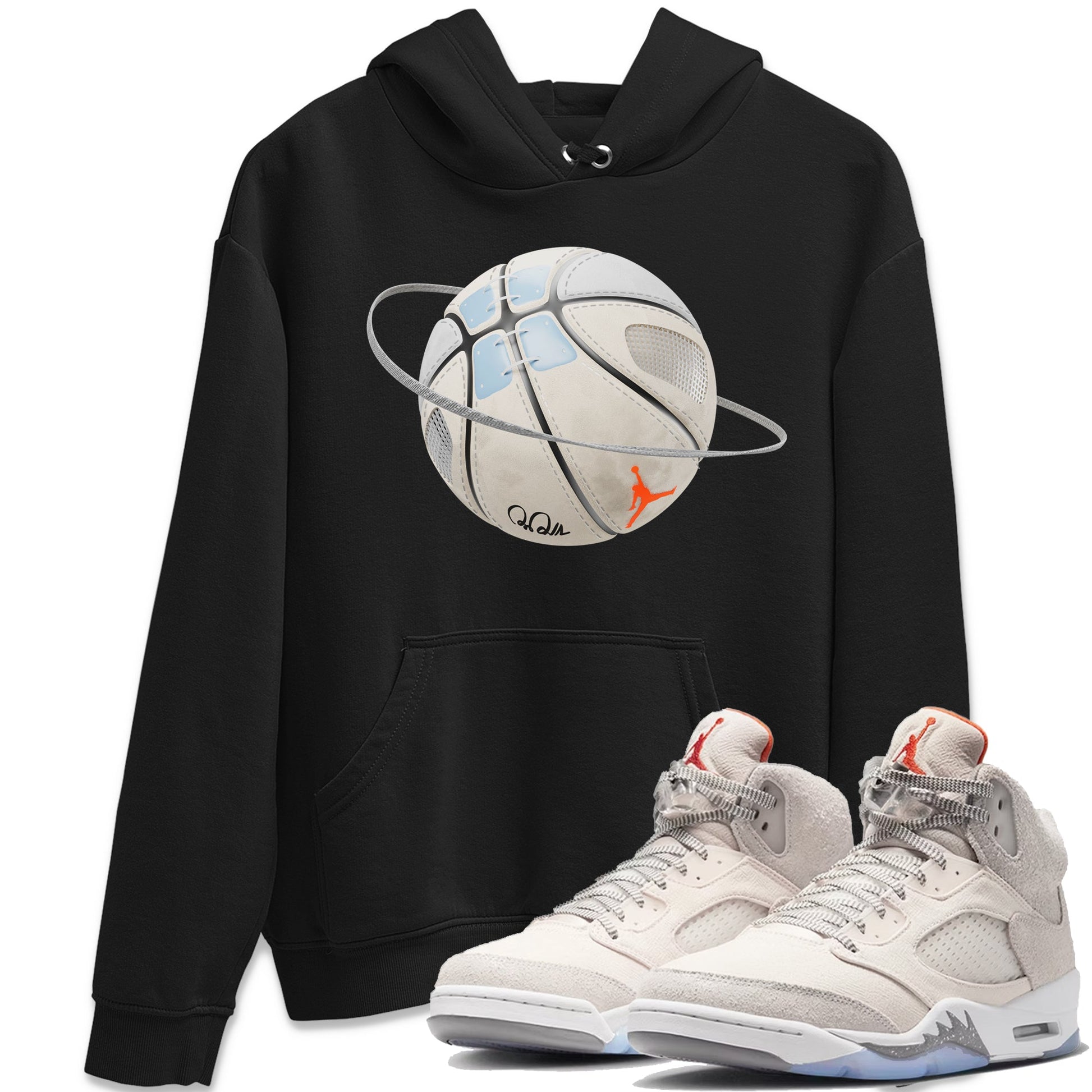 Air Jordan 5 Craft Sneaker Match Tees Basketball Planet Sneaker Tees AJ5 SE Craft Sneaker Release Tees Unisex Shirts Black 1