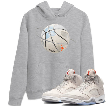Air Jordan 5 Craft Sneaker Match Tees Basketball Planet Sneaker Tees AJ5 SE Craft Sneaker Release Tees Unisex Shirts Heather Grey 1