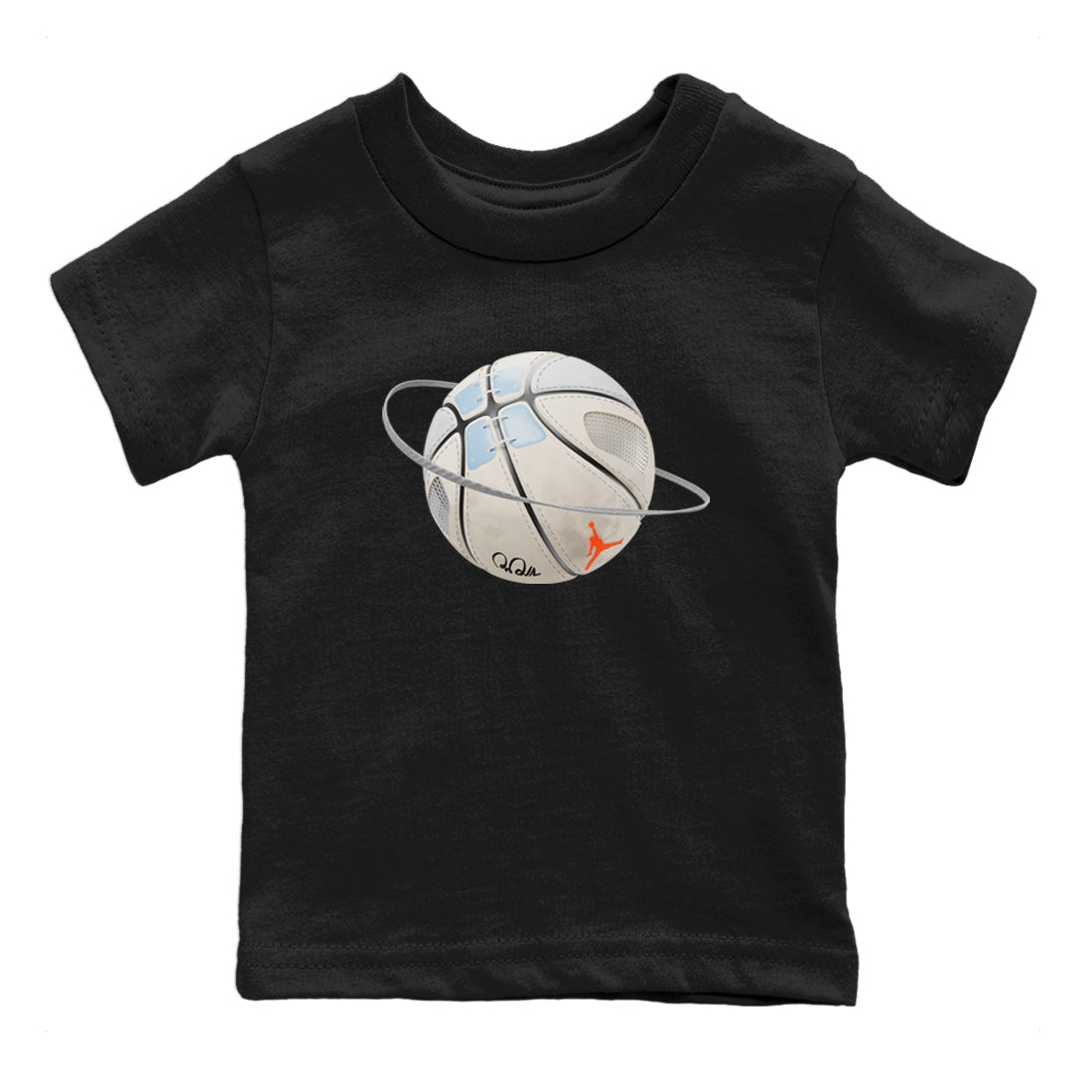 Air Jordan 5 Craft Sneaker Match Tees Basketball Planet Sneaker Tees AJ5 SE Craft Sneaker Release Tees Kids Shirts Black 2