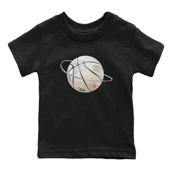 Air Jordan 5 Craft Sneaker Match Tees Basketball Planet Sneaker Tees AJ5 SE Craft Sneaker Release Tees Kids Shirts Black 2