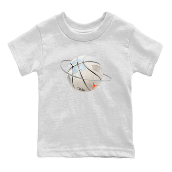 Air Jordan 5 Craft Sneaker Match Tees Basketball Planet Sneaker Tees AJ5 SE Craft Sneaker Release Tees Kids Shirts White 2