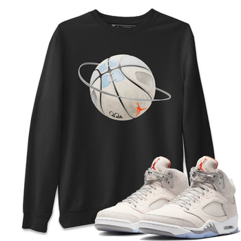 Air Jordan 5 Craft Sneaker Match Tees Basketball Planet Sneaker Tees AJ5 SE Craft Sneaker Release Tees Unisex Shirts Black 1