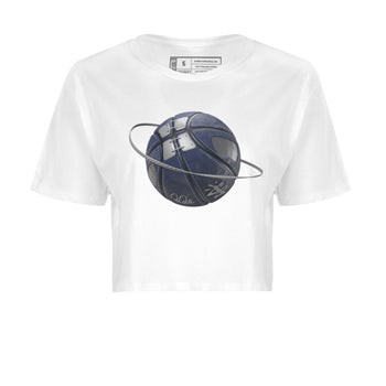 Air Jordan 5 Georgetown Sneaker Match Tees Basketball Planet Sneaker Tees AJ5 Georgetown Sneaker Release Tees Women's Shirts White 2