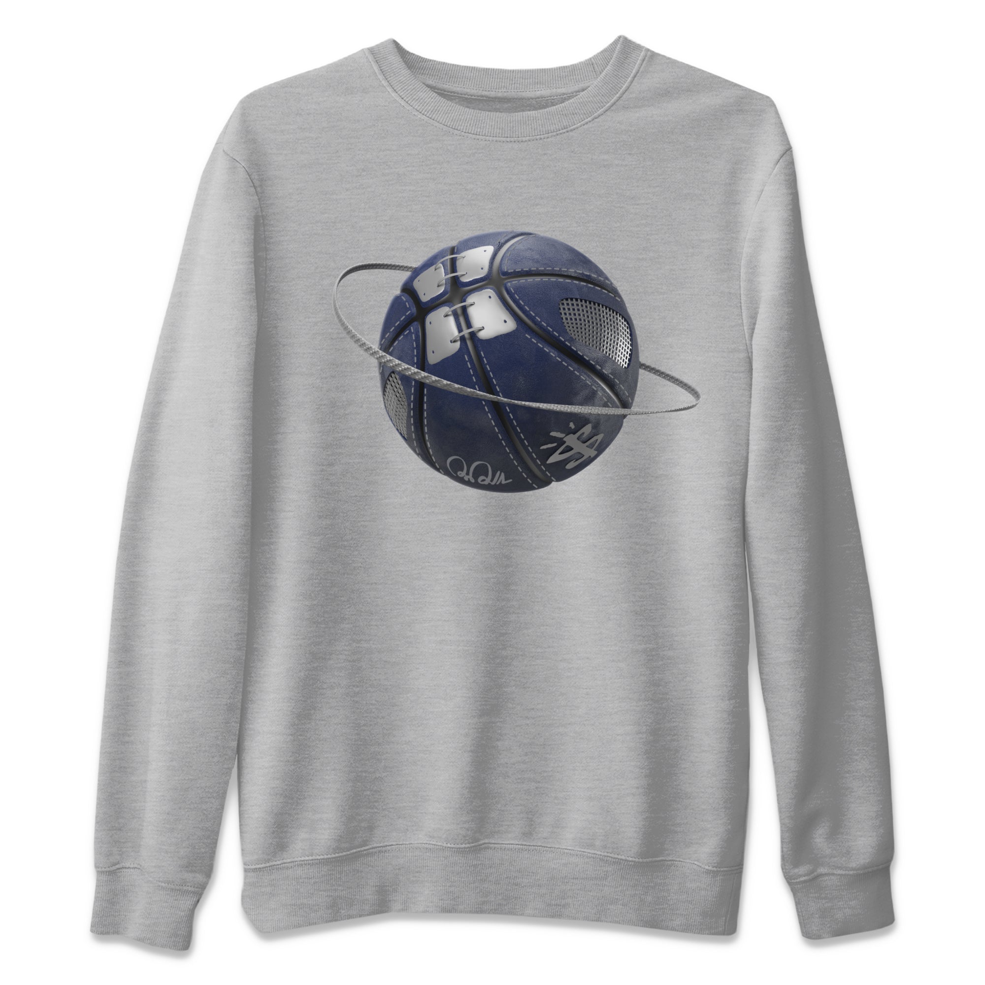 Air Jordan 5 Georgetown Sneaker Match Tees Basketball Planet Sneaker Tees AJ5 Georgetown Sneaker Release Tees Unisex Shirts Heather Grey 2