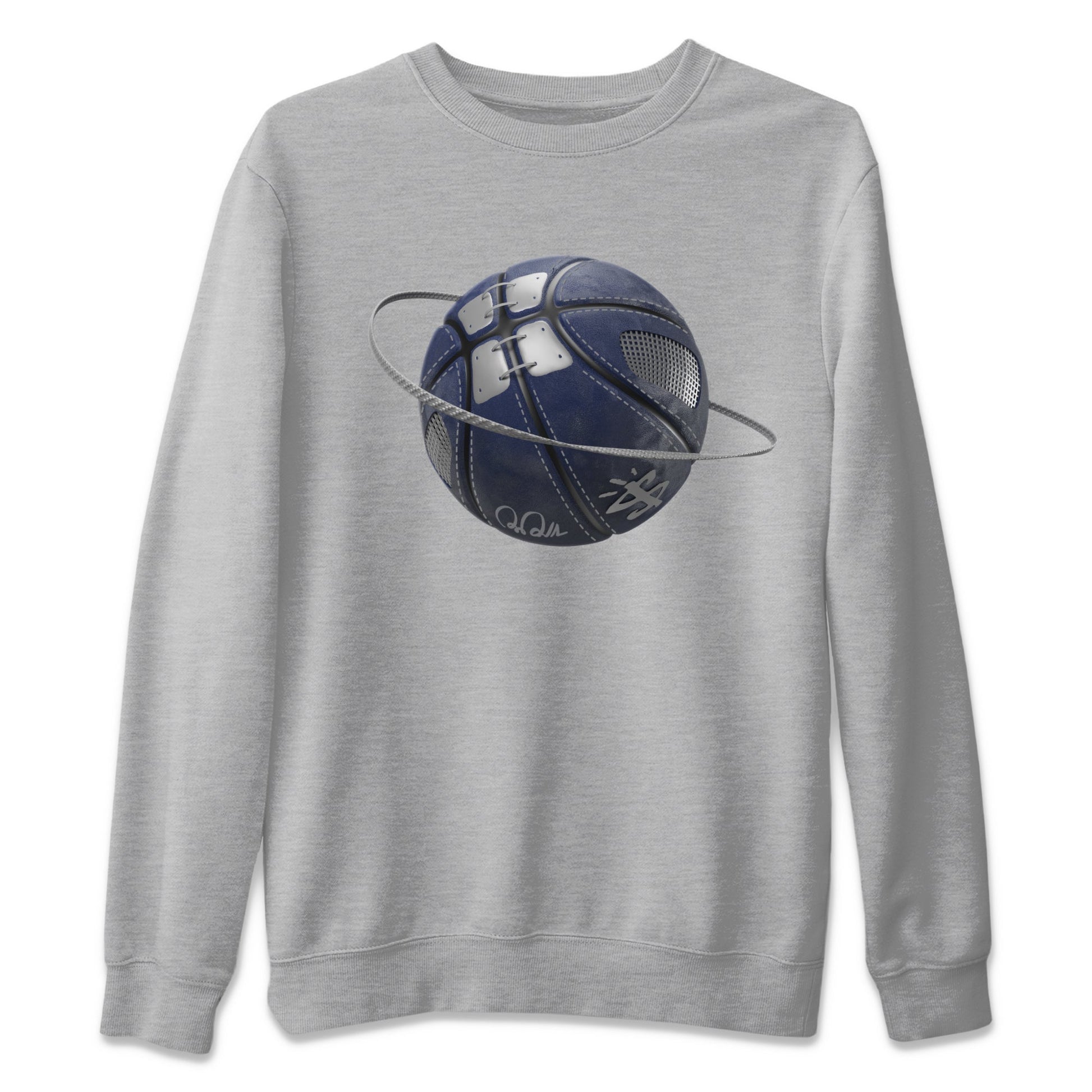 Air Jordan 5 Georgetown Sneaker Match Tees Basketball Planet Sneaker Tees AJ5 Georgetown Sneaker Release Tees Unisex Shirts Heather Grey 2