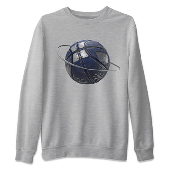 Air Jordan 5 Georgetown Sneaker Match Tees Basketball Planet Sneaker Tees AJ5 Georgetown Sneaker Release Tees Unisex Shirts Heather Grey 2