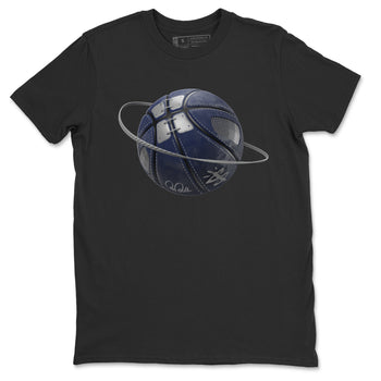 Air Jordan 5 Georgetown Sneaker Match Tees Basketball Planet Sneaker Tees AJ5 Georgetown Sneaker Release Tees Unisex Shirts Black 2