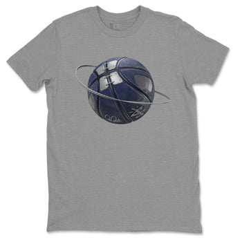 Air Jordan 5 Georgetown Sneaker Match Tees Basketball Planet Sneaker Tees AJ5 Georgetown Sneaker Release Tees Unisex Shirts Heather Grey 2