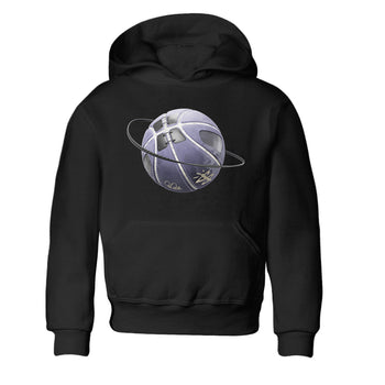 Air Jordan 5 Indigo Haze Sneaker Match Tees Basketball Planet Sneaker Tees AJ5 Indigo Haze Sneaker Release Tees Kids Shirts Black 2