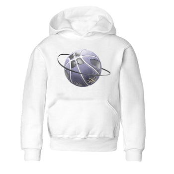 Air Jordan 5 Indigo Haze Sneaker Match Tees Basketball Planet Sneaker Tees AJ5 Indigo Haze Sneaker Release Tees Kids Shirts White 2