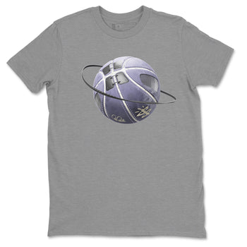 Air Jordan 5 Indigo Haze Sneaker Match Tees Basketball Planet Sneaker Tees AJ5 Indigo Haze Sneaker Release Tees Unisex Shirts Heather Grey 2
