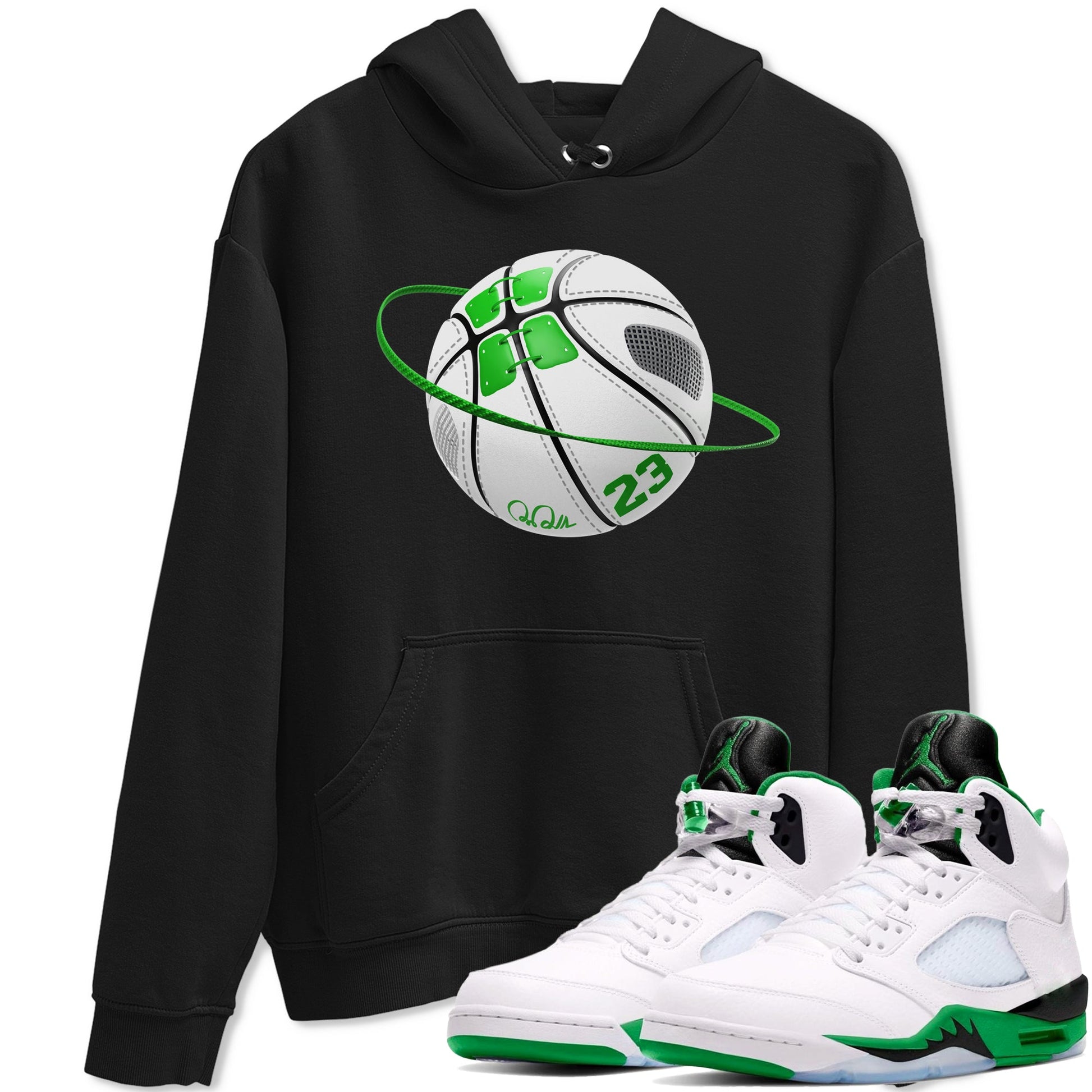 5s Lucky Green shirt to match jordans Basketball Planet sneaker tees Air Jordan 5 Lucky Green SNRT Sneaker Release Tees Unisex Black 1 T-Shirt