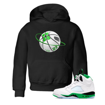 5s Lucky Green shirt to match jordans Basketball Planet sneaker tees Air Jordan 5 Lucky Green SNRT Sneaker Release Tees Baby Toddler Black 1 T-Shirt