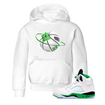 5s Lucky Green shirt to match jordans Basketball Planet sneaker tees Air Jordan 5 Lucky Green SNRT Sneaker Release Tees Baby Toddler White 1 T-Shirt