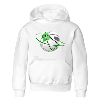 5s Lucky Green shirt to match jordans Basketball Planet sneaker tees Air Jordan 5 Lucky Green SNRT Sneaker Release Tees Baby Toddler White 2 T-Shirt