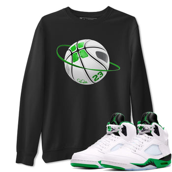 5s Lucky Green shirt to match jordans Basketball Planet sneaker tees Air Jordan 5 Lucky Green SNRT Sneaker Release Tees Unisex Black 1 T-Shirt