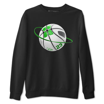 5s Lucky Green shirt to match jordans Basketball Planet sneaker tees Air Jordan 5 Lucky Green SNRT Sneaker Release Tees Unisex Black 2 T-Shirt
