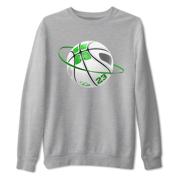 5s Lucky Green shirt to match jordans Basketball Planet sneaker tees Air Jordan 5 Lucky Green SNRT Sneaker Release Tees Unisex Heather Grey 2 T-Shirt