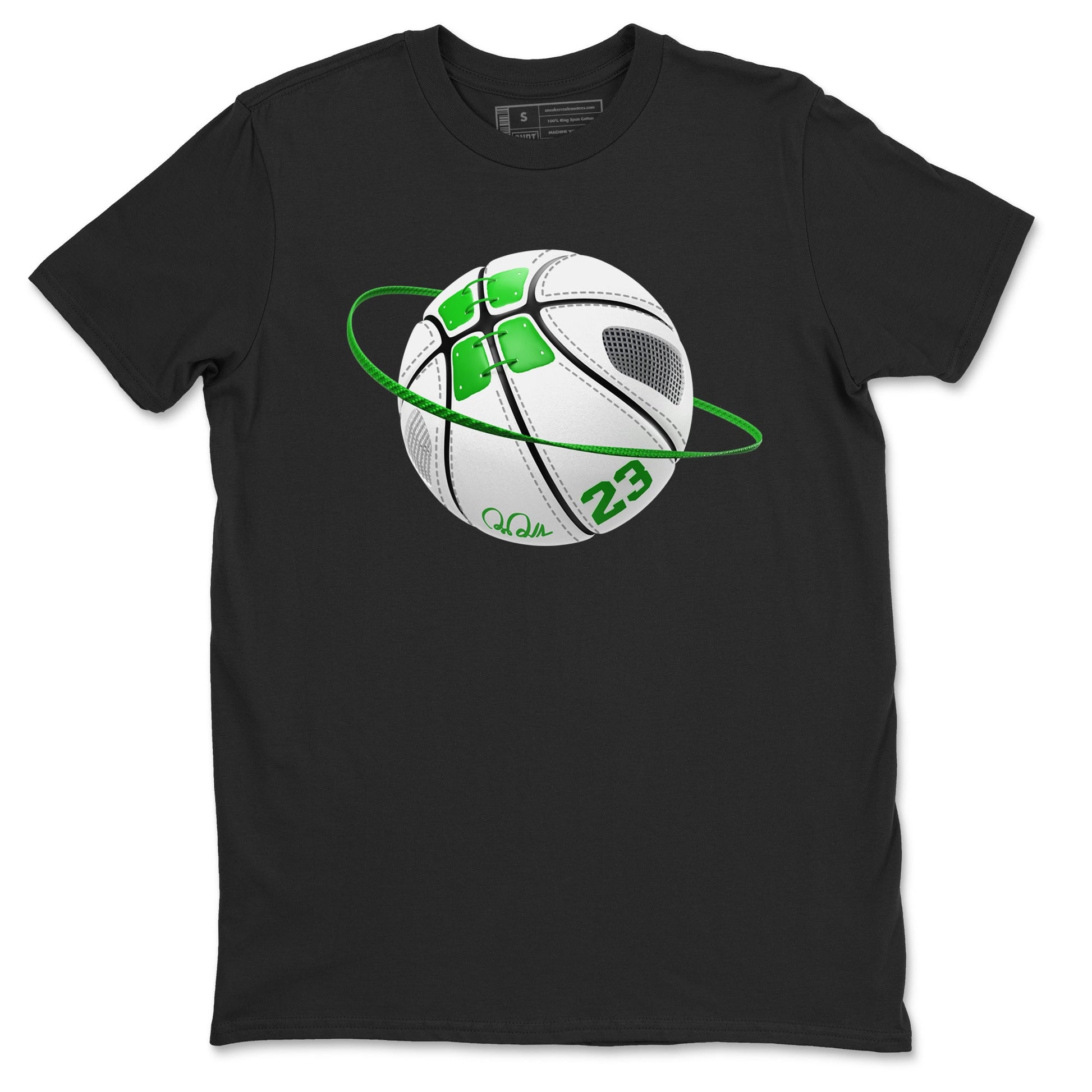 5s Lucky Green shirt to match jordans Basketball Planet sneaker tees Air Jordan 5 Lucky Green SNRT Sneaker Release Tees Unisex Black 2 T-Shirt