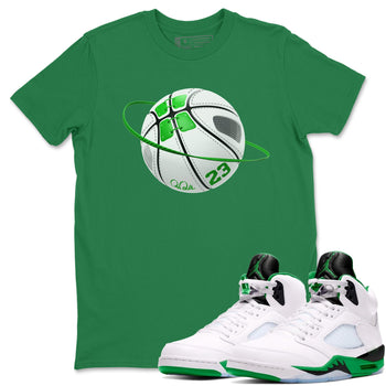 5s Lucky Green shirt to match jordans Basketball Planet sneaker tees Air Jordan 5 Lucky Green SNRT Sneaker Release Tees Unisex Kelly Green 1 T-Shirt