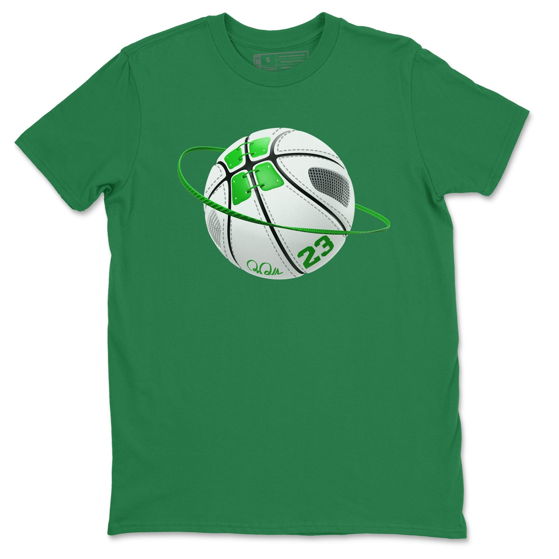 5s Lucky Green shirt to match jordans Basketball Planet sneaker tees Air Jordan 5 Lucky Green SNRT Sneaker Release Tees Unisex Kelly Green 2 T-Shirt