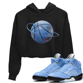 Jordan 5 UNC Sneaker Match Tees Basketball Planet Sneaker Tees Jordan 5 UNC Sneaker Release Tees Women's Shirts