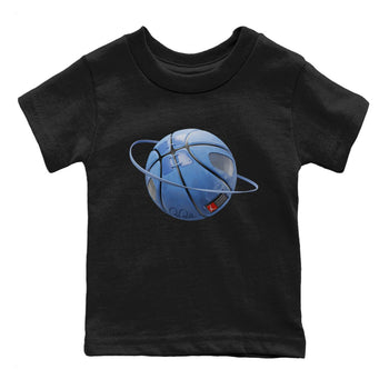 Jordan 5 UNC Sneaker Match Tees Basketball Planet Sneaker Tees Jordan 5 UNC Sneaker Release Tees Kids Shirts
