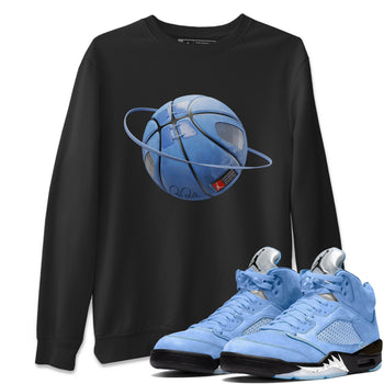 Jordan 5 UNC Sneaker Match Tees Basketball Planet Sneaker Tees Jordan 5 UNC SNRT Sneaker Tees Unisex Shirts