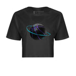 Air Jordan 6 Aqua Sneaker Match Tees Basketball Planet Sneaker Tees AJ6 Aqua Sneaker Release Tees Women's Shirts Black 2