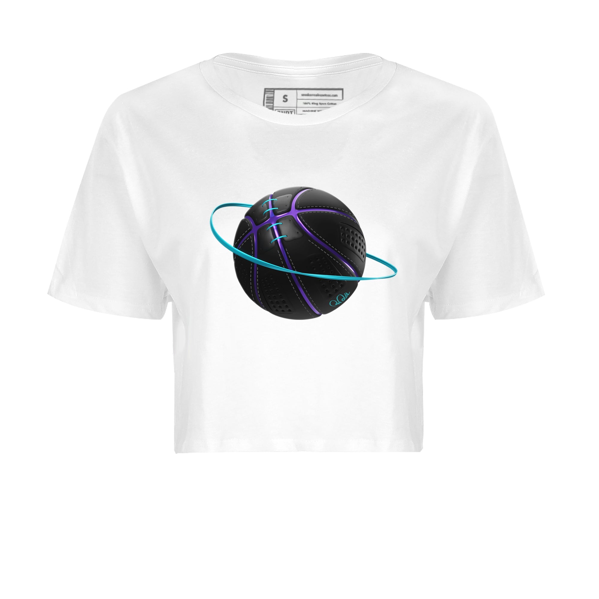 Air Jordan 6 Aqua Sneaker Match Tees Basketball Planet Sneaker Tees AJ6 Aqua Sneaker Release Tees Women's Shirts White 2