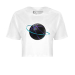 Air Jordan 6 Aqua Sneaker Match Tees Basketball Planet Sneaker Tees AJ6 Aqua Sneaker Release Tees Women's Shirts White 2