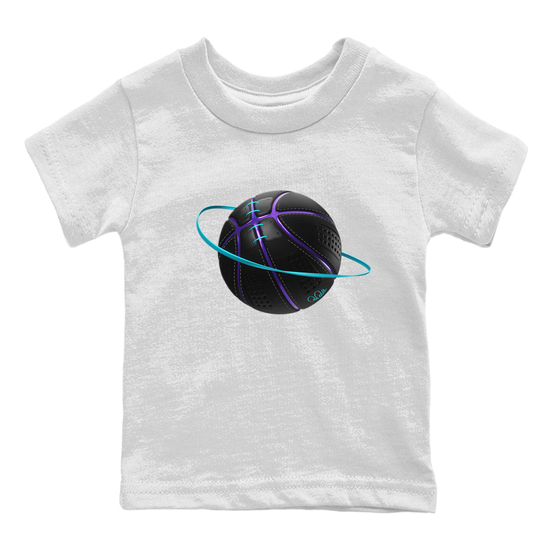 Air Jordan 6 Aqua Sneaker Match Tees Basketball Planet Sneaker Tees AJ6 Aqua Sneaker Release Tees Kids Shirts White 2