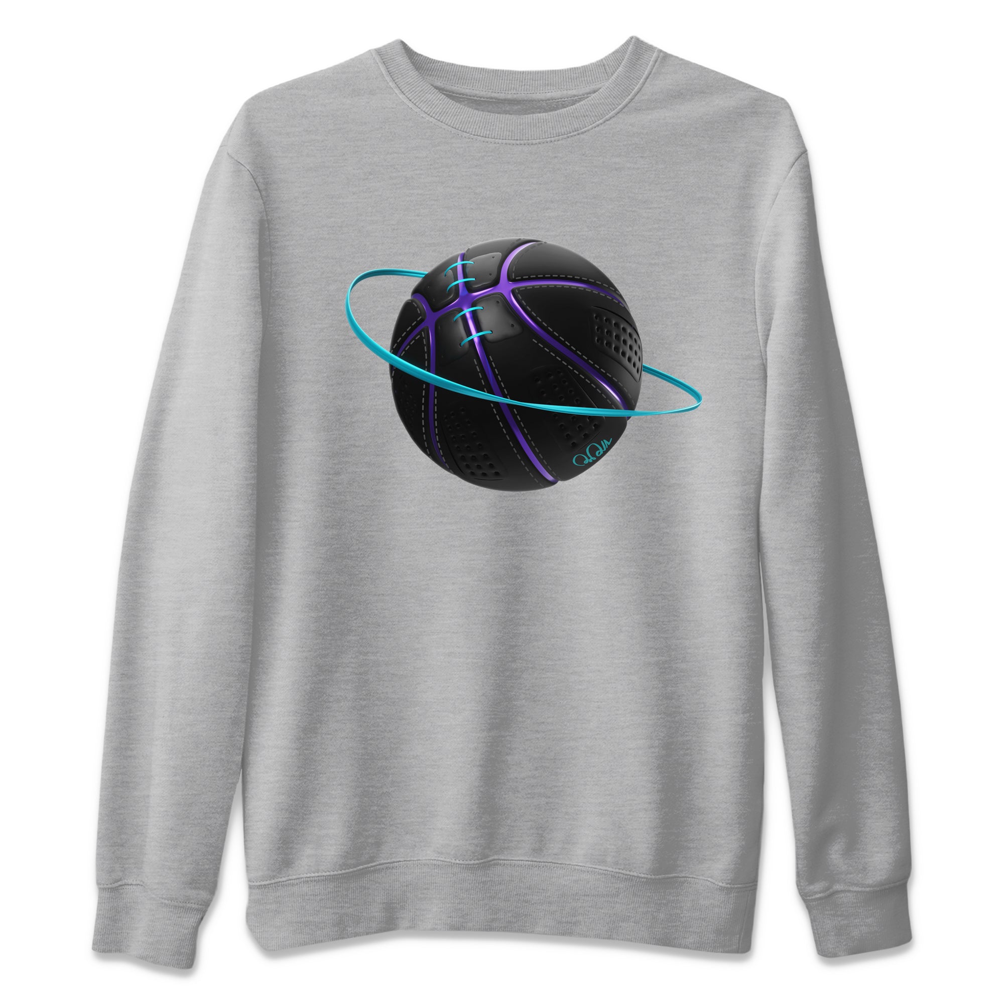 Air Jordan 6 Aqua Sneaker Match Tees Basketball Planet Sneaker Tees AJ6 Aqua Sneaker Release Tees Unisex Shirts Heather Grey 2