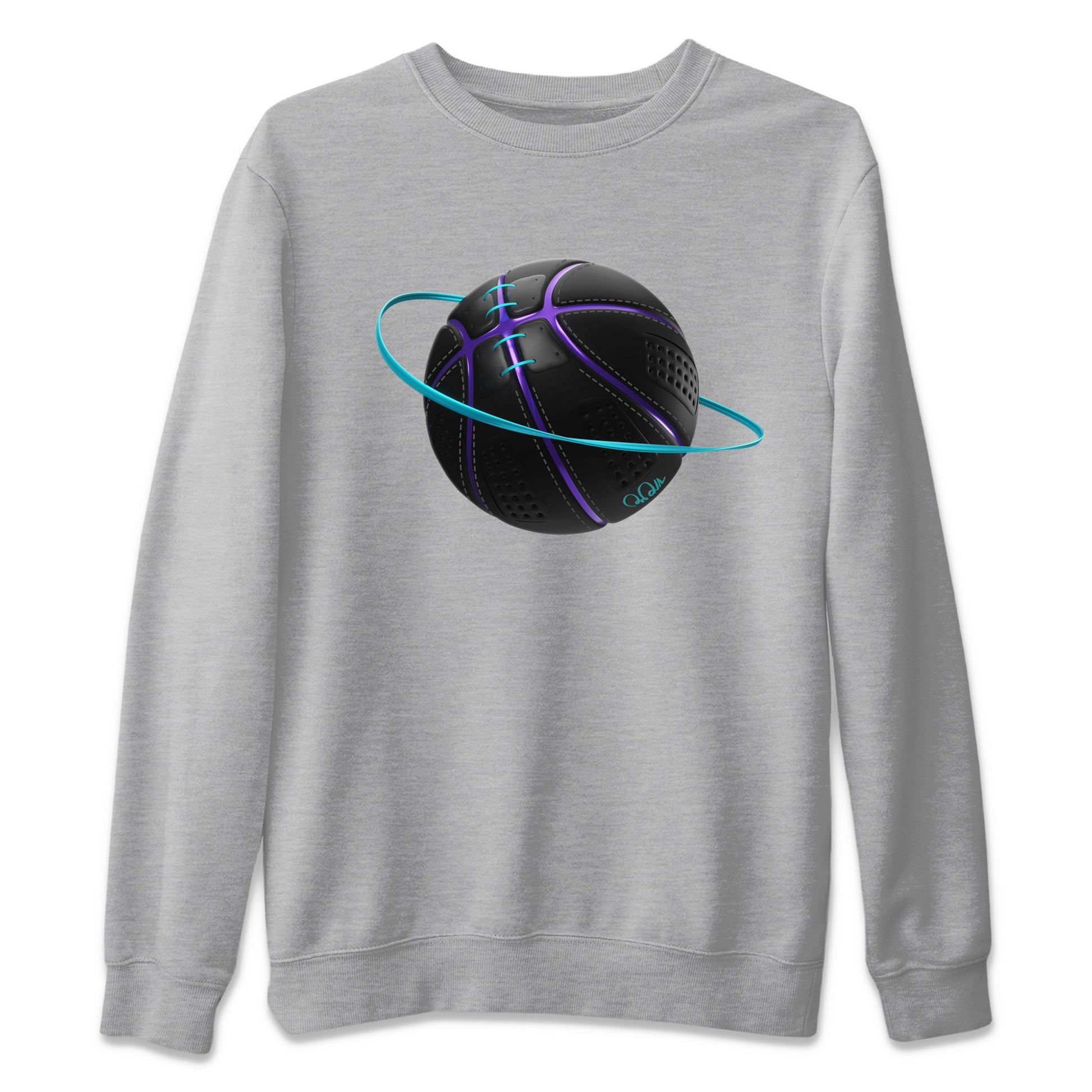 Air Jordan 6 Aqua Sneaker Match Tees Basketball Planet Sneaker Tees AJ6 Aqua Sneaker Release Tees Unisex Shirts Heather Grey 2