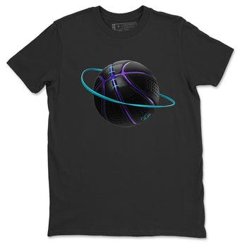 Air Jordan 6 Aqua Sneaker Match Tees Basketball Planet Sneaker Tees AJ6 Aqua Sneaker Release Tees Unisex Shirts Black 2