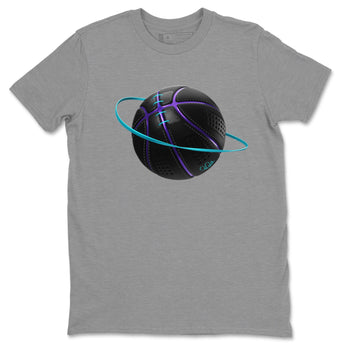 Air Jordan 6 Aqua Sneaker Match Tees Basketball Planet Sneaker Tees AJ6 Aqua Sneaker Release Tees Unisex Shirts Heather Grey 2