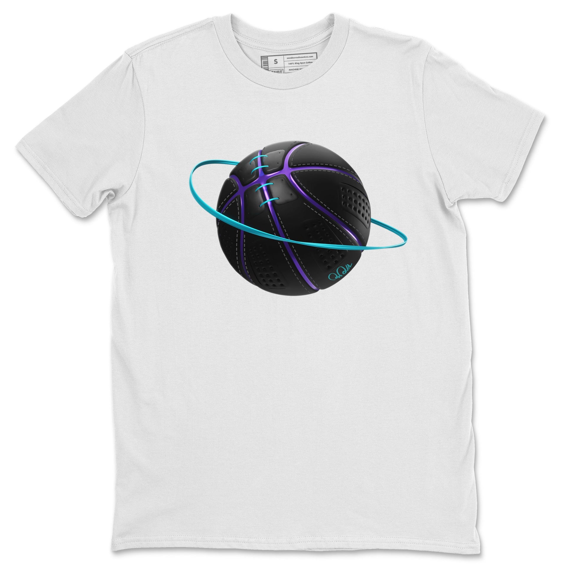 Air Jordan 6 Aqua Sneaker Match Tees Basketball Planet Sneaker Tees AJ6 Aqua Sneaker Release Tees Unisex Shirts White 2