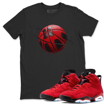 Air Jordan 6 Toro Bravo Sneaker Match Tees Basketball Planet Sneaker Tees 3D Graphic Design Shirts AJ6 Toro Bravo Sneaker Release Tees Unisex Shirts Black 1