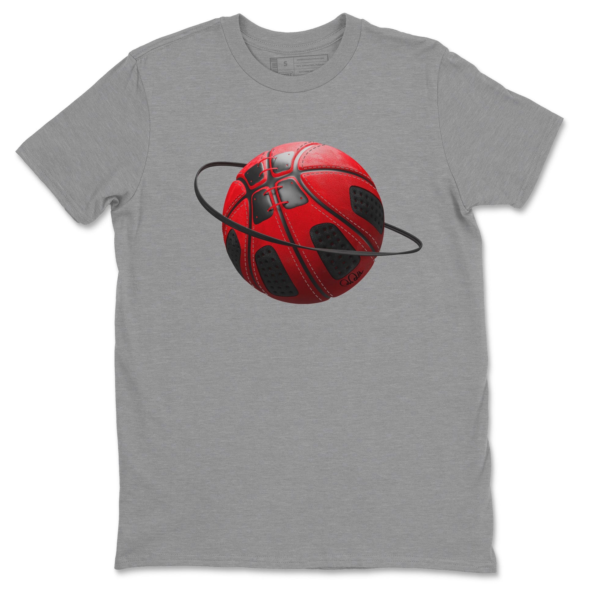 Air Jordan 6 Toro Bravo Sneaker Match Tees Basketball Planet Sneaker Tees 3D Graphic Design Shirts AJ6 Toro Bravo Sneaker Release Tees Unisex Shirts Heather Grey 2