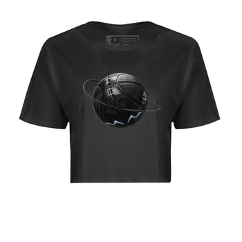 Air Jordan 7 Chambray Sneaker Match Tees Basketball Planet Sneaker Tees AJ7 Chambray Sneaker Release Tees Women's Shirts Black 2