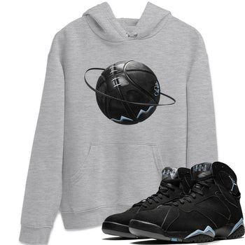 Air Jordan 7 Chambray Sneaker Match Tees Basketball Planet Sneaker Tees AJ7 Chambray Sneaker Release Tees Unisex Shirts Heather Grey 1