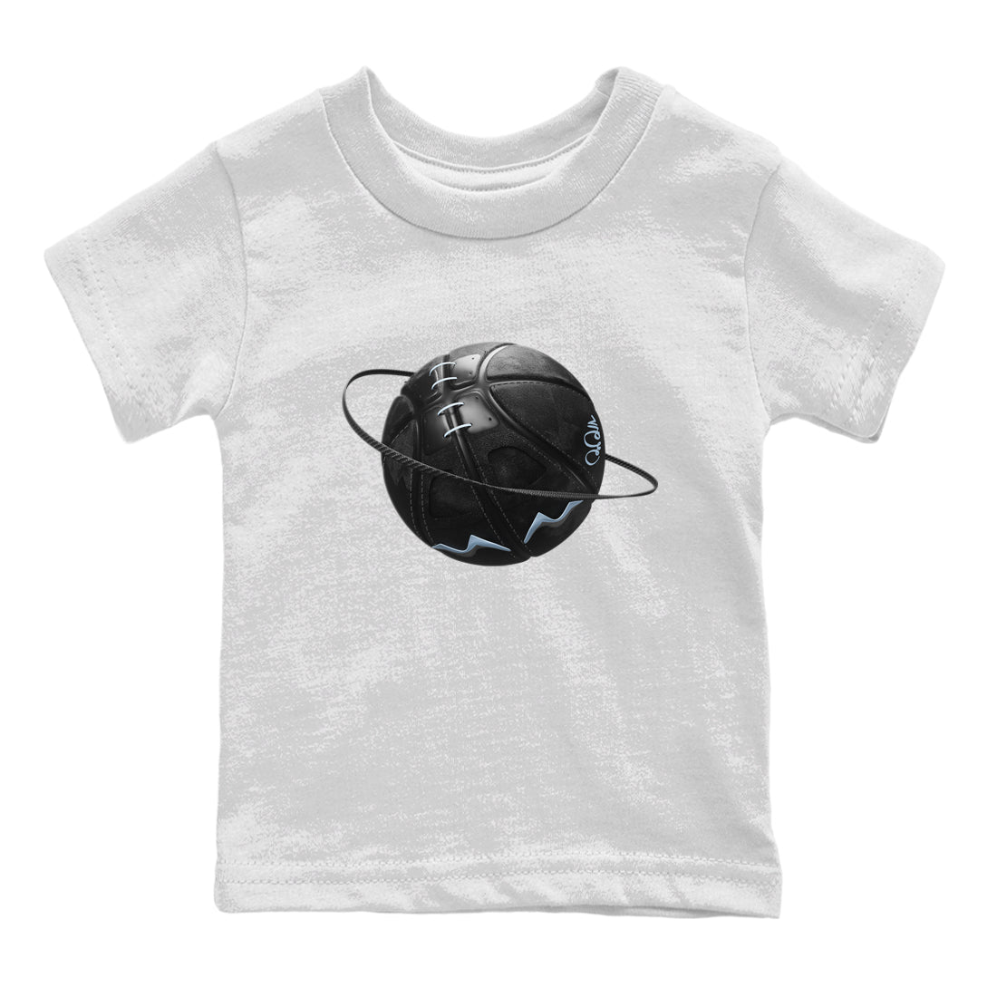 Air Jordan 7 Chambray Sneaker Match Tees Basketball Planet Sneaker Tees AJ7 Chambray Sneaker Release Tees Kids Shirts White 2