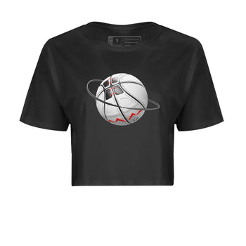 Air Jordan 7 Infrared Sneaker Match Tees Basketball Planet Sneaker Tees AJ7 Infrared Sneaker Release Tees Women's Shirts Black 2