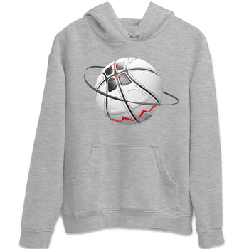 Air Jordan 7 Infrared Sneaker Match Tees Basketball Planet Sneaker Tees AJ7 Infrared Sneaker Release Tees Unisex Shirts Heather Grey 2