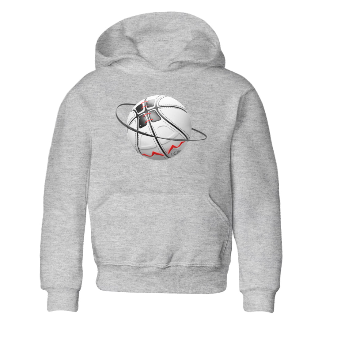 Air Jordan 7 Infrared Sneaker Match Tees Basketball Planet Sneaker Tees AJ7 Infrared Sneaker Release Tees Kids Shirts Heather Grey 2