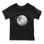 Air Jordan 7 Infrared Sneaker Match Tees Basketball Planet Sneaker Tees AJ7 Infrared Sneaker Release Tees Kids Shirts Black 2